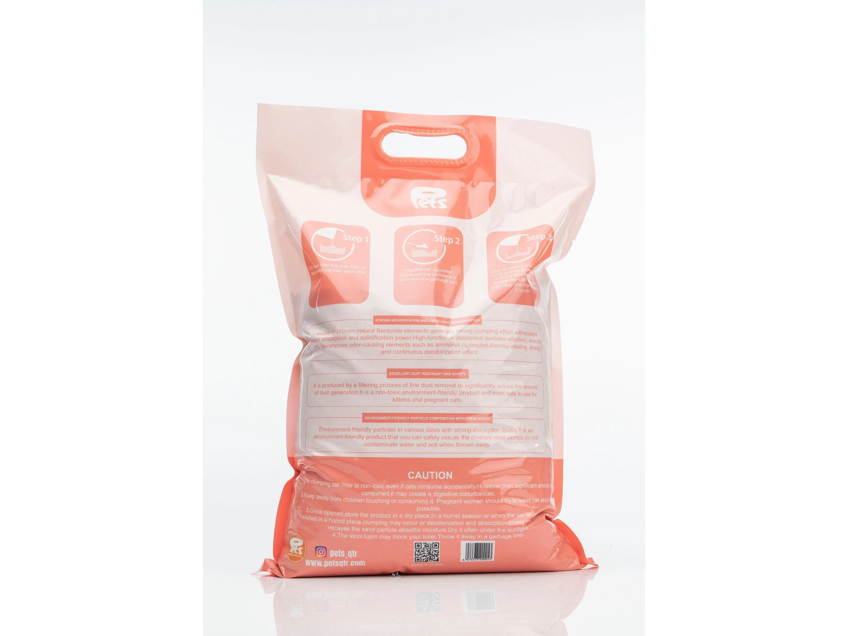 Pets Bentonite Cat Litter with Peach Scent  5L/4kg Pets Qatar