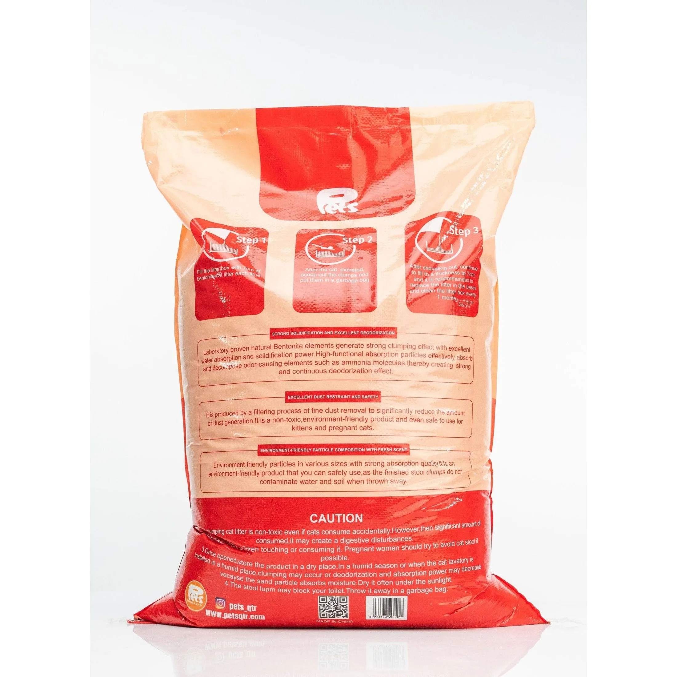 Pets Bentonite Cat Litter with Rose Scent 20kg Pets Qatar