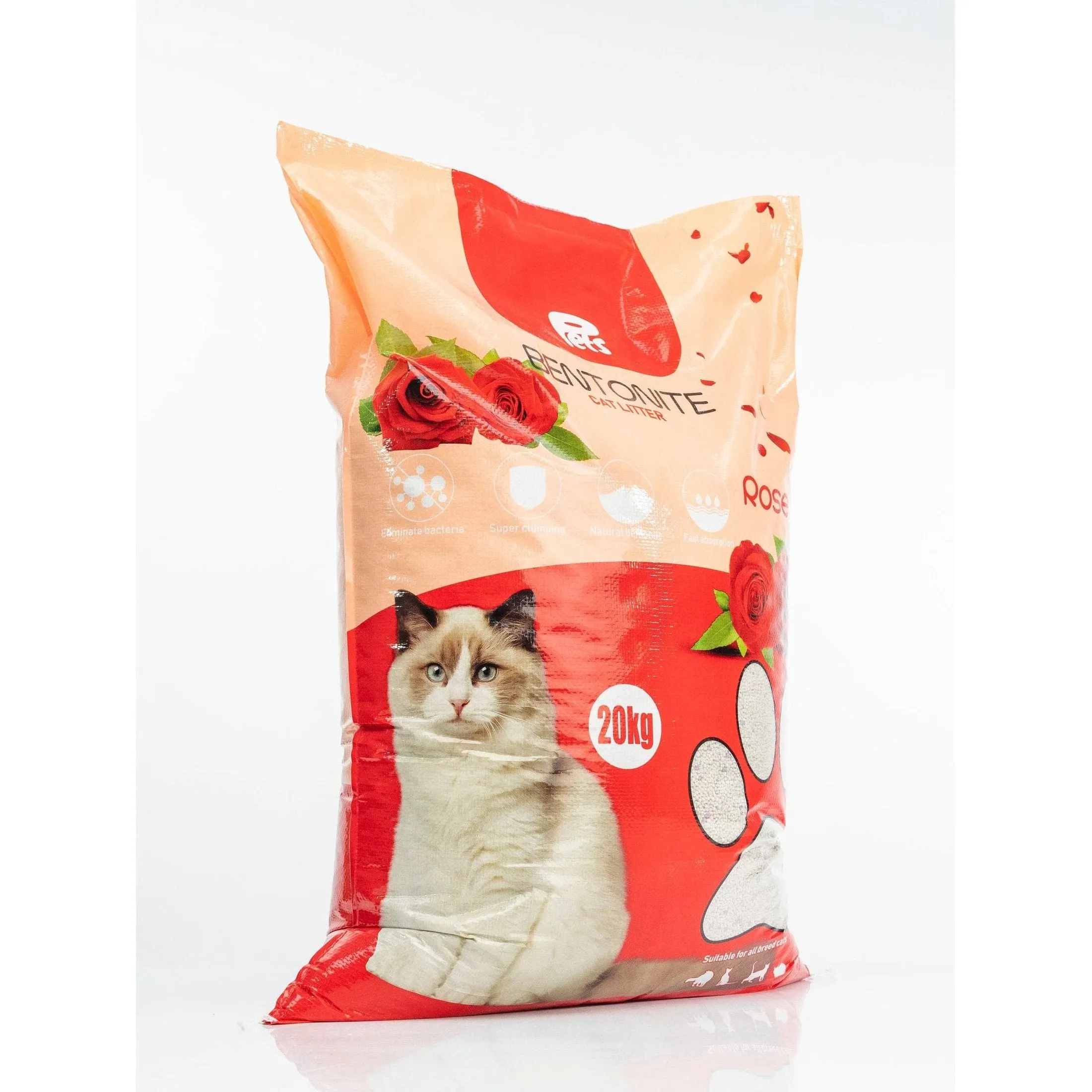 Pets Bentonite Cat Litter with Rose Scent 20kg Pets Qatar
