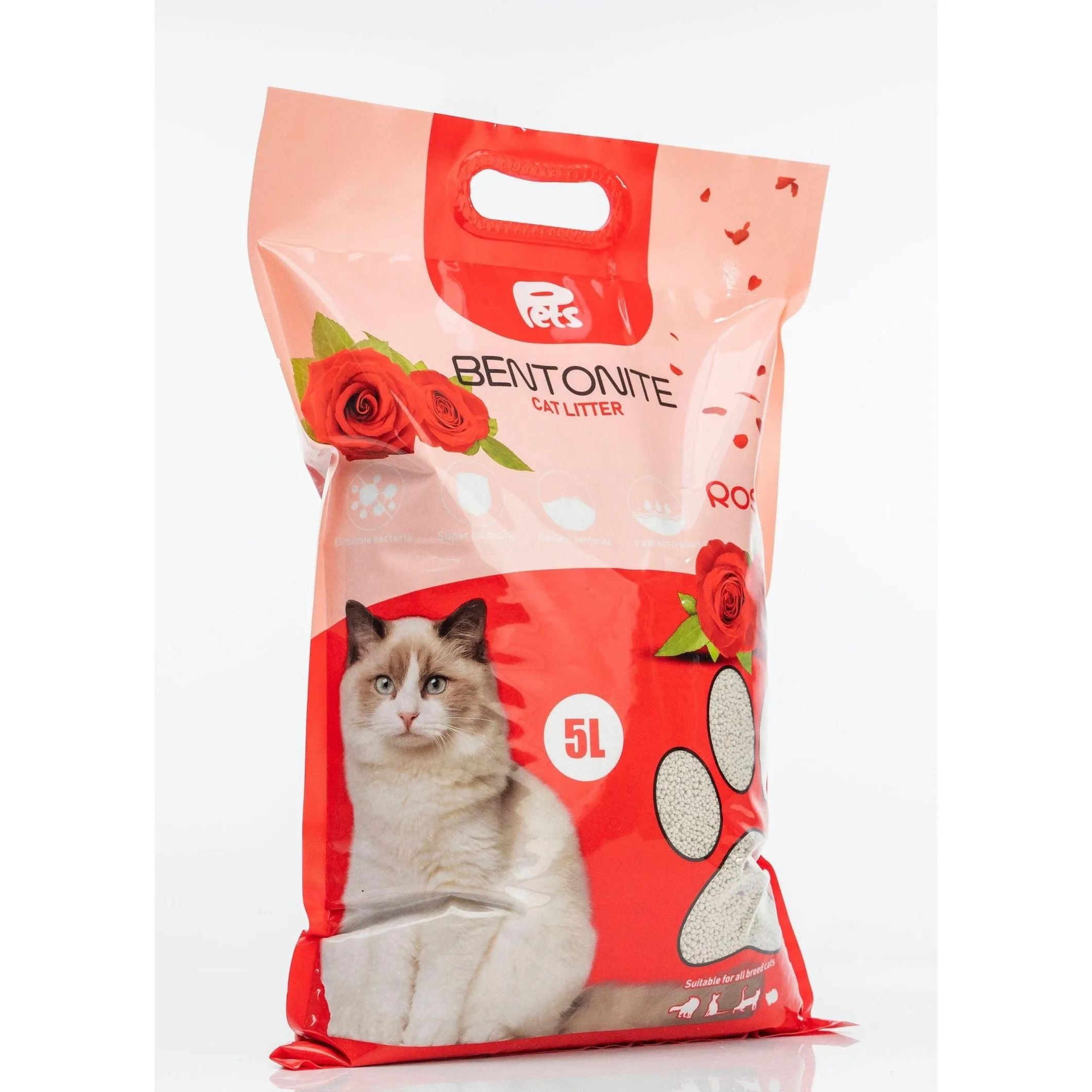 Pets Bentonite Cat Litter with Rose Scent 5L/4kg Pets Qatar
