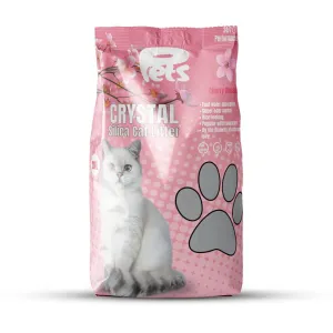 Pets Crystal Silica 20L Cat Litter 1-8mm 8.4kg with Sakura Scent Pets Qatar