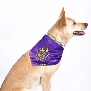 Pets Way Kolkata Kennel Riders IPL Bandana for Dogs and Cats (Purple)