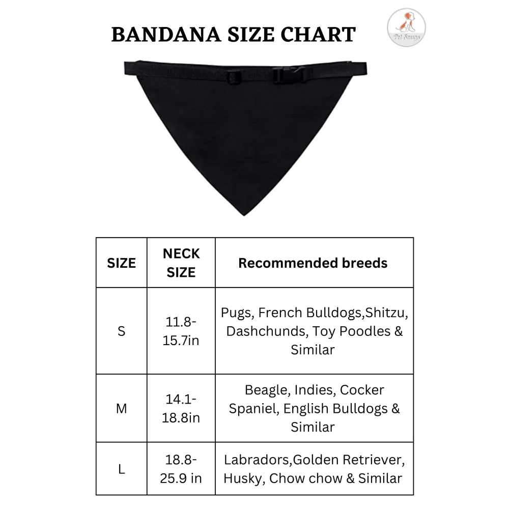 Petsnugs Security Bandana for Dogs and Cats (Navy Blue)