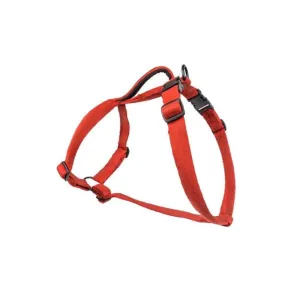 PetWale Cotton Adjustable H Harness for Dogs (Red)