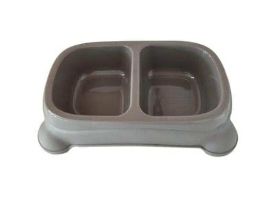 PLASTIC DOUBLE BOWL Pets Qatar