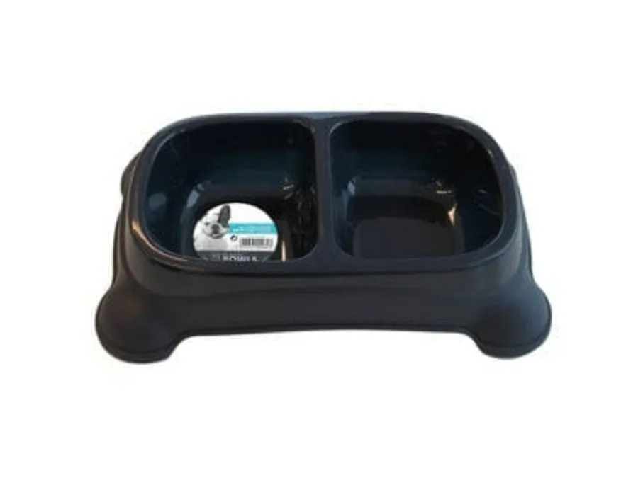 PLASTIC DOUBLE BOWL Pets Qatar