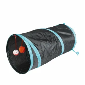 Play tunnel mini 50x25cm blue/black Pets Qatar