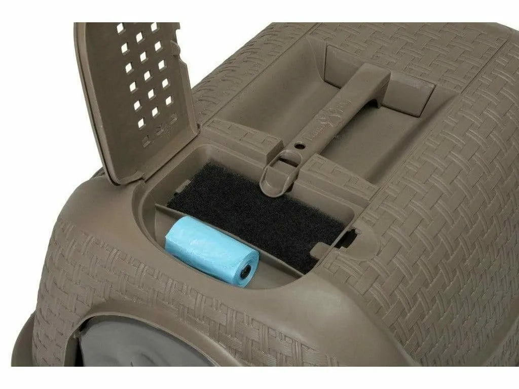 Polypropylene Cat Litter Box - Dove Grey Pets Qatar