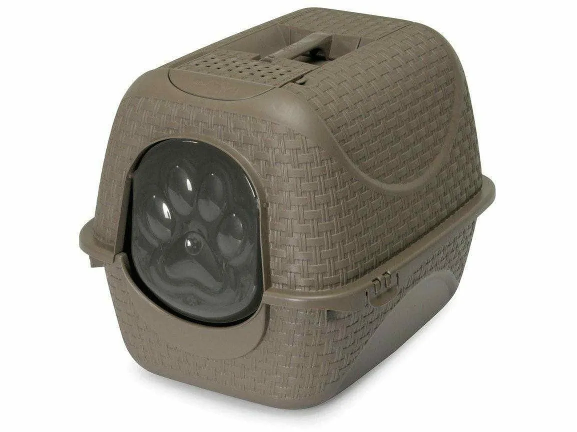 Polypropylene Cat Litter Box - Dove Grey Pets Qatar