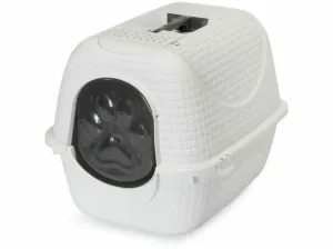 Polypropylene Cat Litter Box - Ice-Blue Pets Qatar
