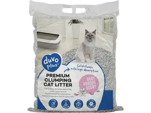 Premium clumping cat litter baby powder scent 12kg Pets Qatar