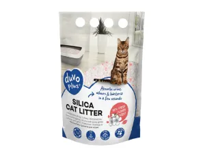Premium Silica cat litter flower 1-8mm - 5L - 2kg white/pink Pets Qatar