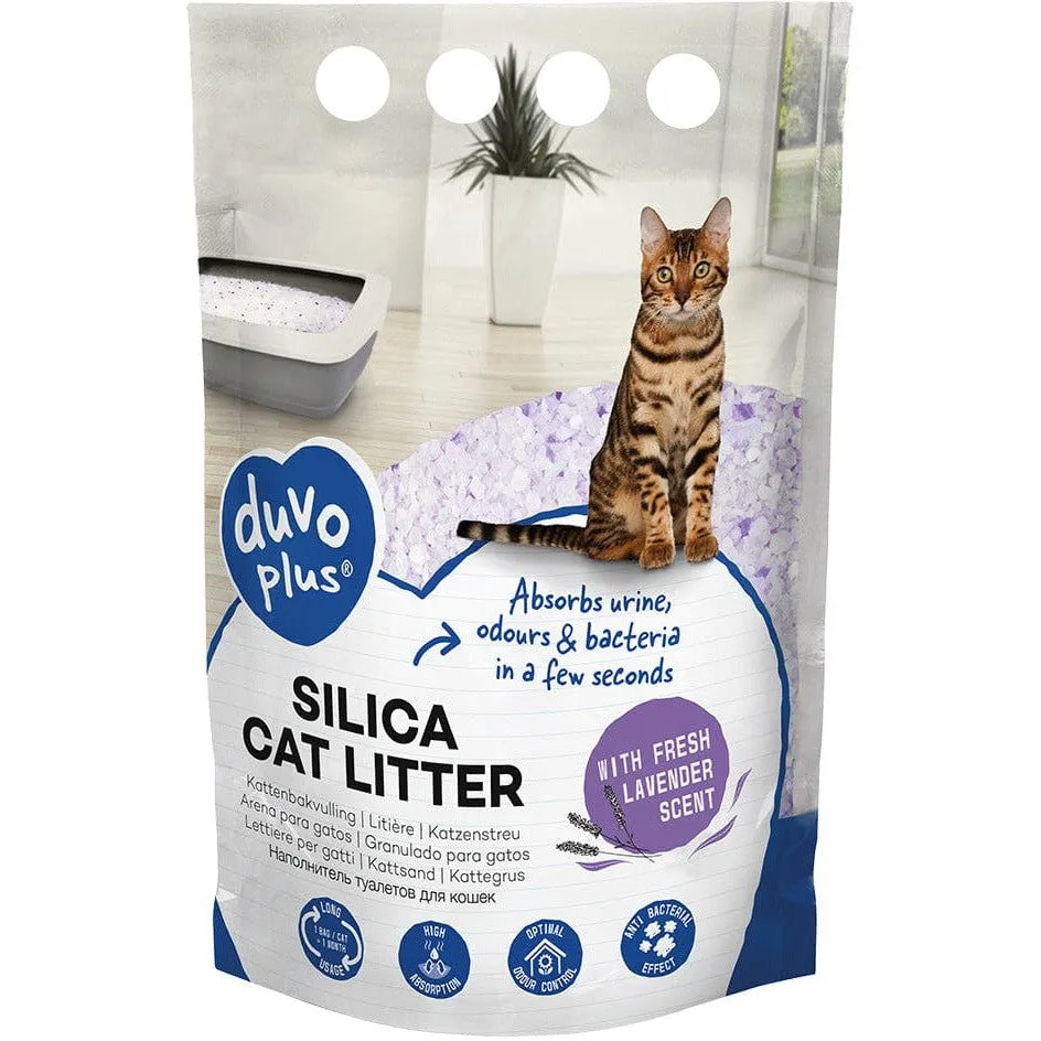 Premium Silica cat litter lavender 5L Pets Qatar