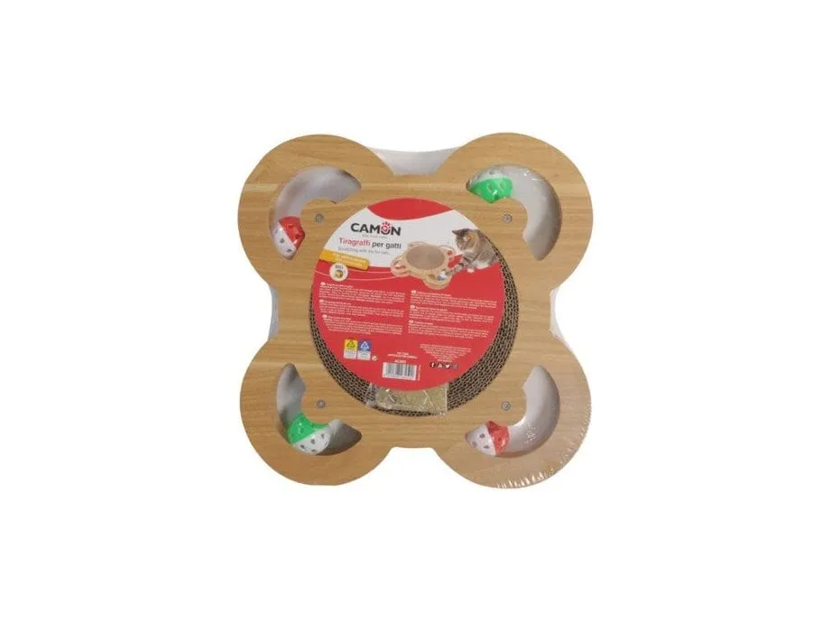 Round scratching toy with 4 balls Pets Qatar