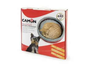 Round Woven Bed For Cats - 40Cm - Beige/Brown Pets Qatar