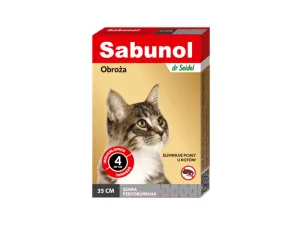 Sabunol Collar For Cat, Grey Color, 35 Cm Pets Qatar