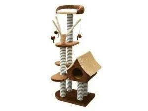 SAGRADA Cat Scratching Pole - Brown Pets Qatar
