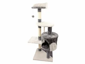 Scratching post Balu 40x40x112cm grey/white Pets Qatar