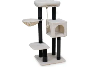 Scratching post Dave 48x48x110cm white Pets Qatar