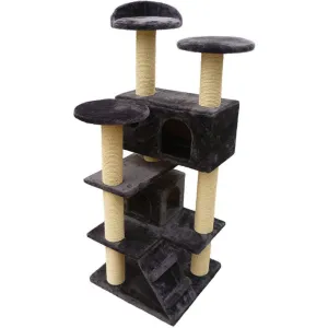 Scratching Post New York 50x50x130cm dark grey Pets Qatar