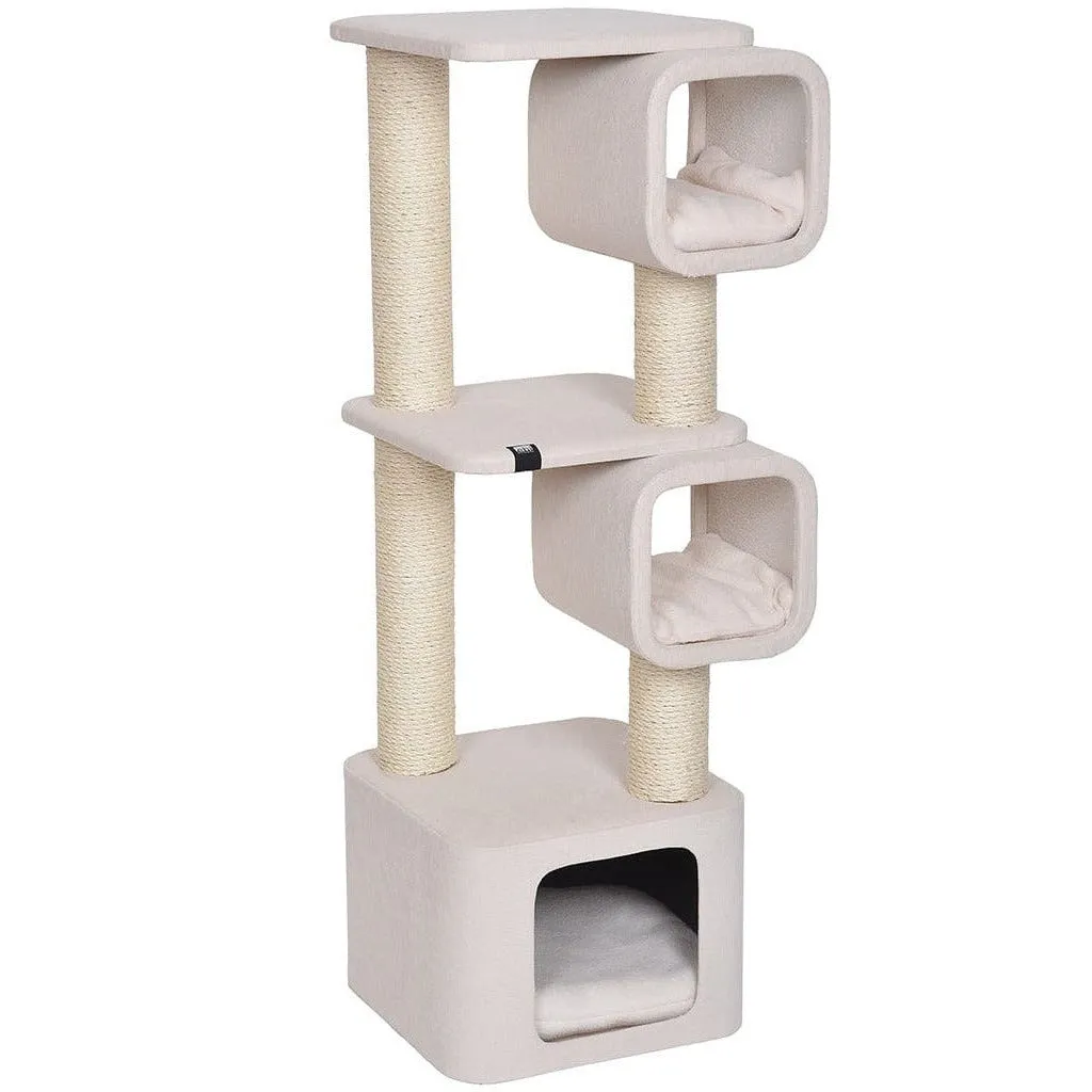 Scratching Tree Akita 37X37X111Cm White Pets Qatar