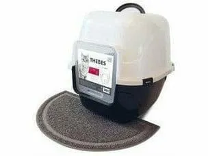 Semicircle Cat Litter Mat Grey Pets Qatar