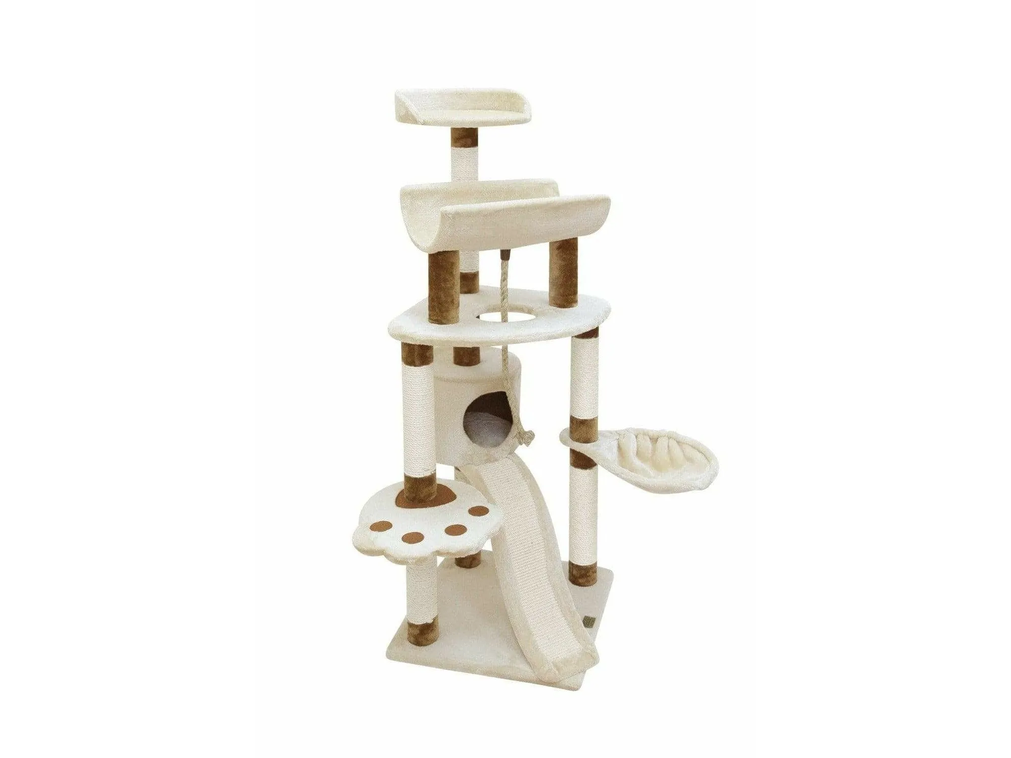 SHANTAL Cat Pole - Beige-Brown Pets Qatar
