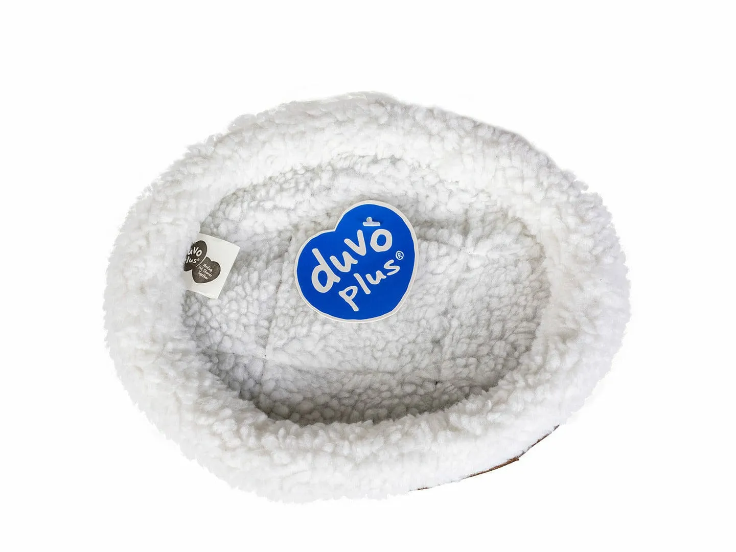 SHEEPSKIN OVAL BASKET 61x50cm brown Pets Qatar