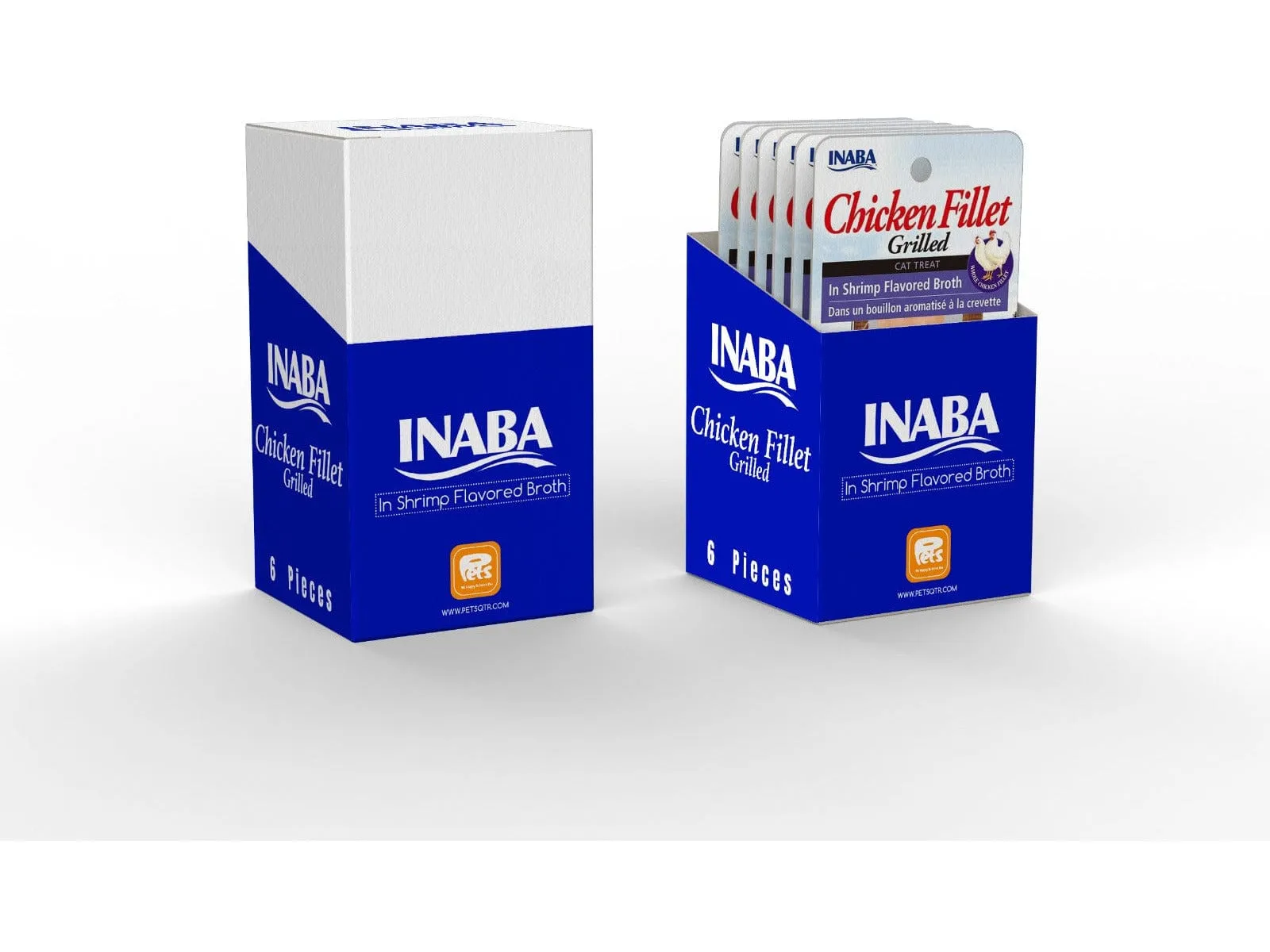 Shrimp Flavored Broth (INABA Grilled Chicken Fillet)15gx6 pcs Pets Qatar