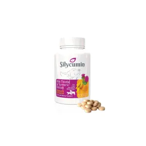 Silycumin for Cats & Small Breed Dogs (Liver & Kidney Support) 100 Tabs Pets Qatar