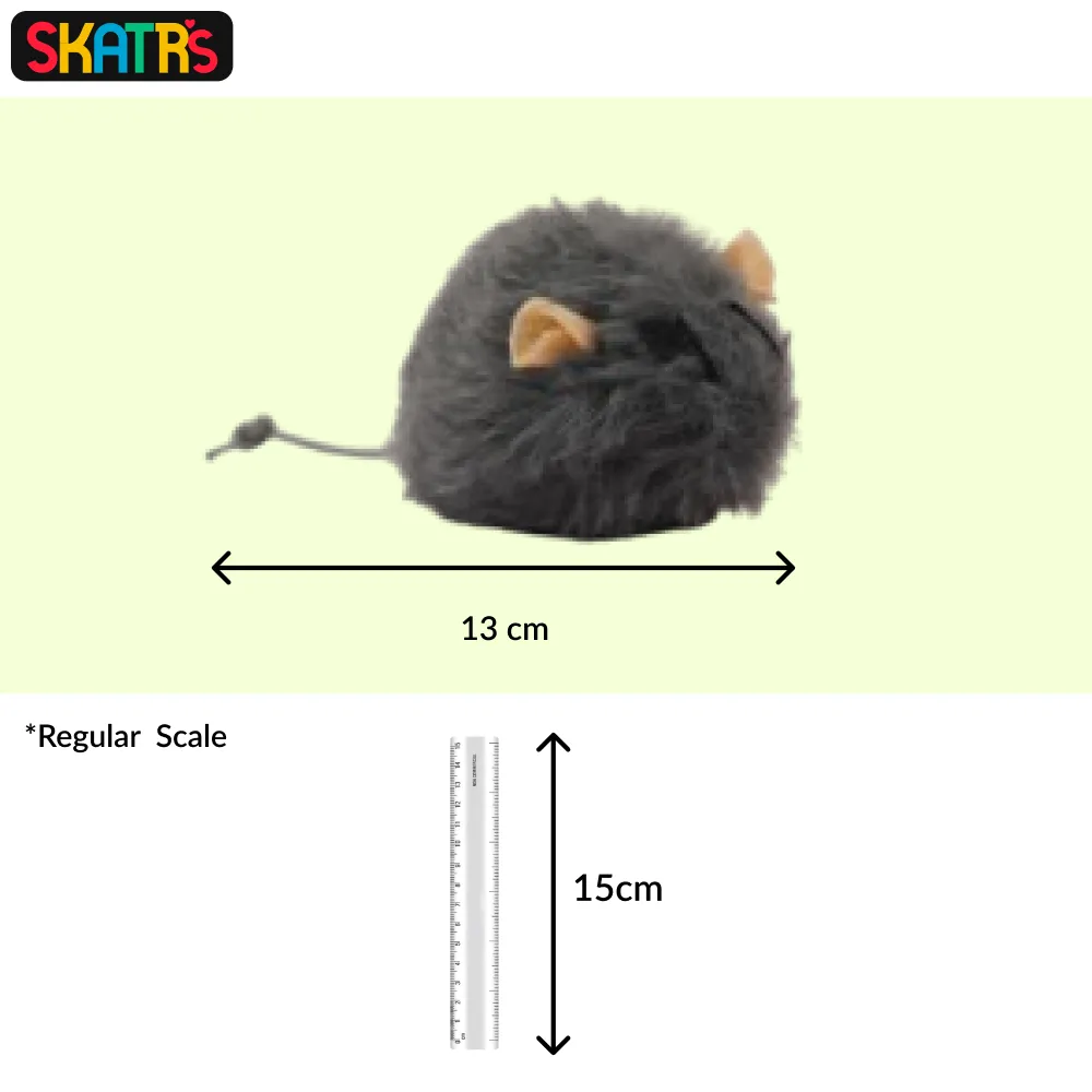 Skatrs Wiggle MouseToyforCats (Grey)