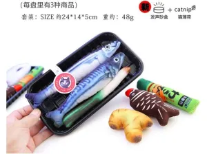 Small fish black plate set as photo 24X14X5cm Pets Qatar
