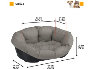 Sofa 4 Dove Grey Pets Qatar