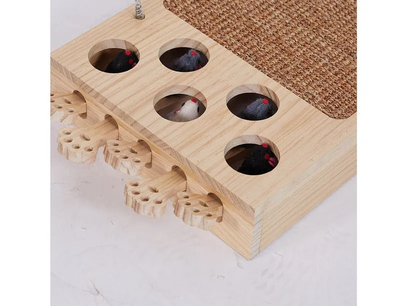 Solid Wood Pine Board   Sisal   Steel Wire   Feather   Cat Grass Ball-Y Pets Qatar