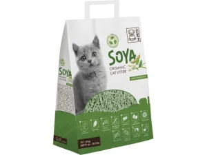 Soya Organic Cat Litter Green Tea Scented 15 L - 100% Biodegradable Pets Qatar