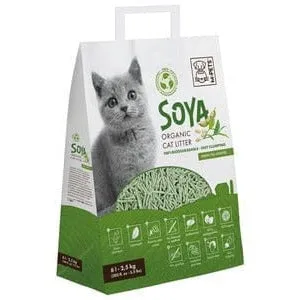 Soya Organic Cat Litter Green Tea Scented 6 L - 100% Biodegradable Pets Qatar