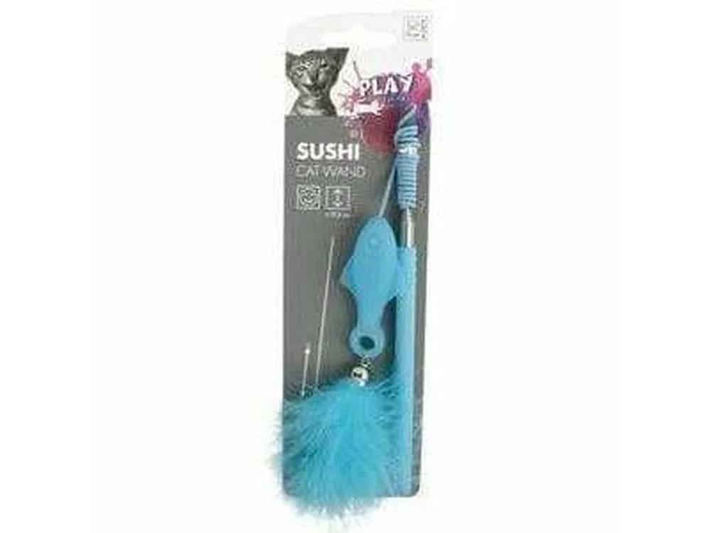 SUSHI CAT WAND BLUE Pets Qatar