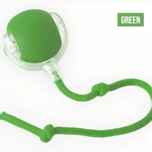 Talking Dog Club Automatic Rotating Interactive LED Ball for Cats, Kittens and Puppies (Green)
