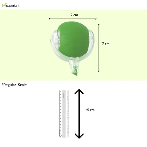 Talking Dog Club Automatic Rotating Interactive LED Ball for Cats, Kittens and Puppies (Green)
