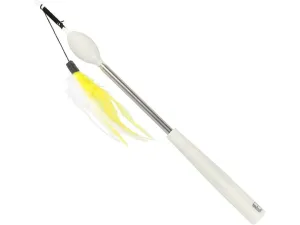 Telescopic teaser rod 75x2x2cm white Pets Qatar