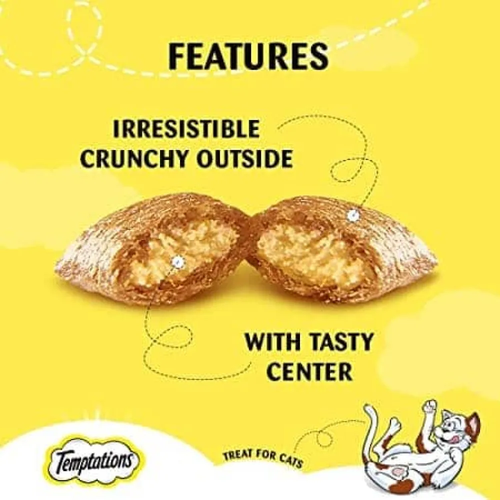 Temptations Tasty Chicken Treats & Trixie Feather Rod Toy Combo for Cats