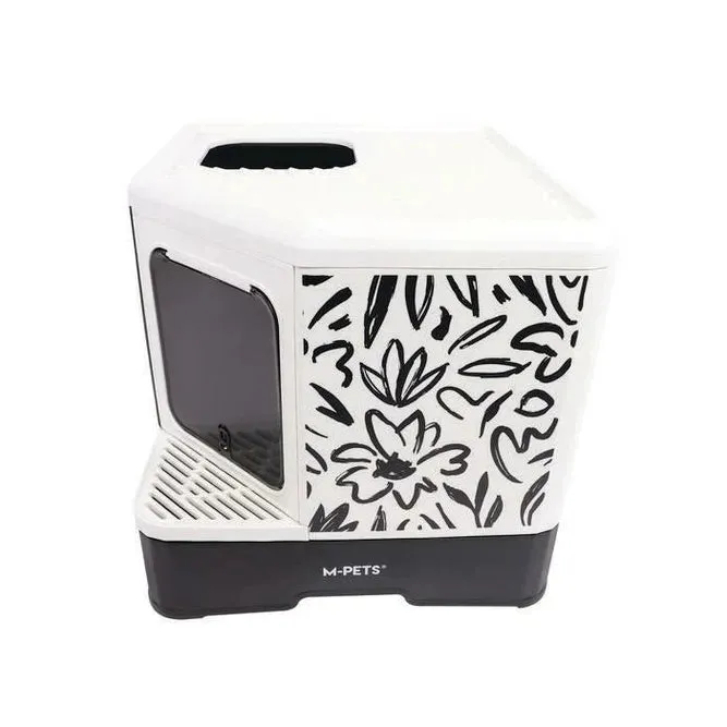 Terra Forma Eco Foldable Cat Litter Box Black Floral Pets Qatar