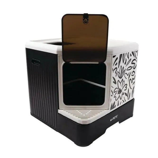 Terra Forma Eco Foldable Cat Litter Box Black Floral Pets Qatar