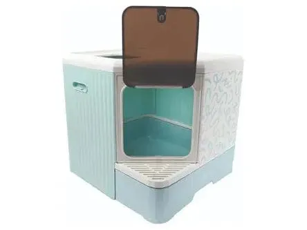Terra Forma Eco Foldable Cat Litter Box Blue Pets Qatar