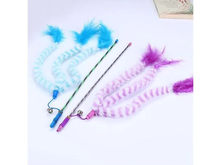 Three strands of plush cat teaser Pets Qatar