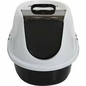 Tima Cat Toilet - L Black And White Pets Qatar