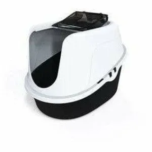 Tima Cat Toilet - L Black And White Pets Qatar