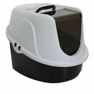 Tima Cat Toilet - L Black And White Pets Qatar