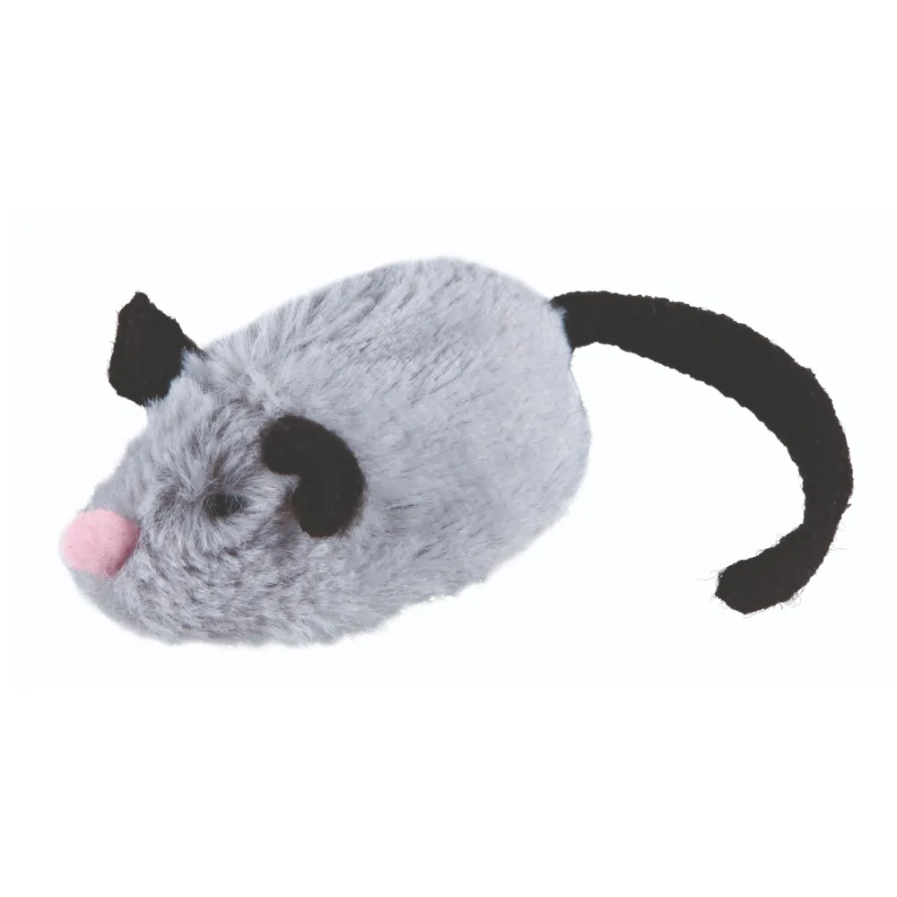 Trixie Active Mouse Toy for Cats (Grey)