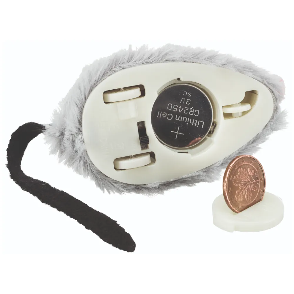 Trixie Active Mouse Toy for Cats (Grey)
